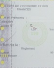 Reçu de paiement - immatriculation au registre de commerce